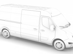 nissan nv 400 l3h2 van 2020 3D मॉडल