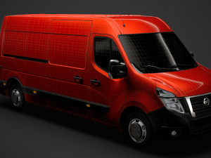 nissan nv 400 l3h2 van 2020 3D मॉडल