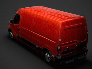 nissan nv 400 l3h2 van 2020 3D मॉडल