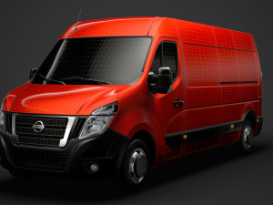 nissan nv 400 l3h2 van 2020 3D मॉडल