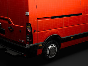 nissan nv 400 l3h2 van 2020 3D मॉडल