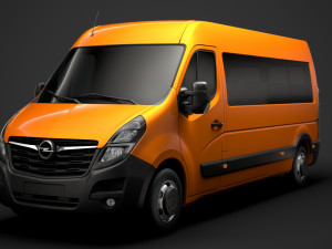 opel movano l3h2 minibus 2020 Modello 3D