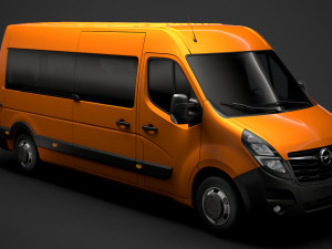 opel movano l3h2 minibus 2020 Modello 3D