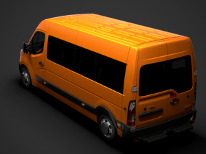 opel movano l3h2 minibus 2020 Modello 3D
