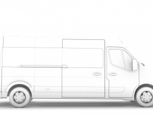 opel movano l3h2 minibus 2020 Modello 3D