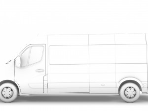 opel movano l3h2 minibus 2020 Modello 3D