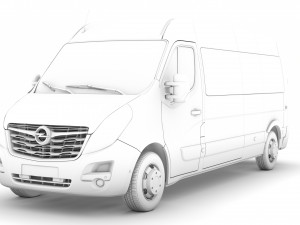 opel movano l3h2 minibus 2020 Modello 3D