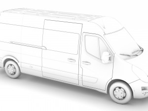 opel movano l3h2 minibus 2020 Modello 3D