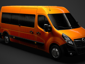 opel movano l3h2 minibus 2020 Modello 3D