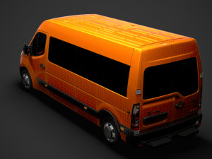 opel movano l3h2 minibus 2020 Modello 3D