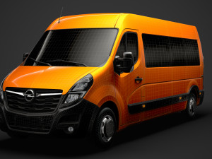 opel movano l3h2 minibus 2020 Modello 3D