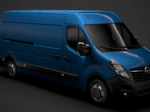 opel movano l3h2 furgoneta 2020 Modelo 3D