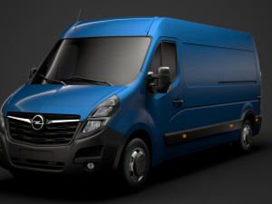 opel movano l3h2 van 2020 Model 3D