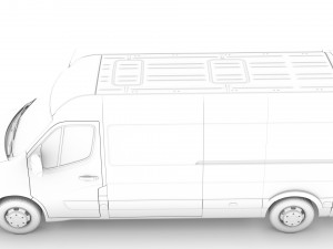 opel movano l3h2 van 2020 Model 3D
