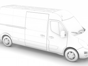opel movano l3h2 van 2020 Model 3D