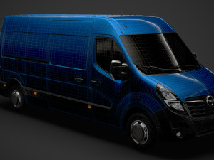opel movano l3h2 van 2020 Model 3D