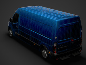 opel movano l3h2 van 2020 Model 3D