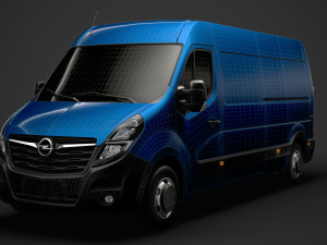 opel movano l3h2 van 2020 Model 3D