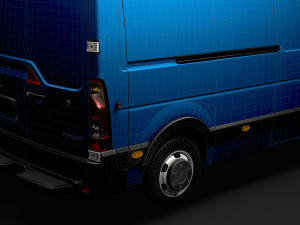 opel movano l3h2 van 2020 Model 3D