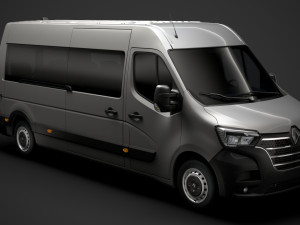 renault master l3h2 minibus 2020 3D Model