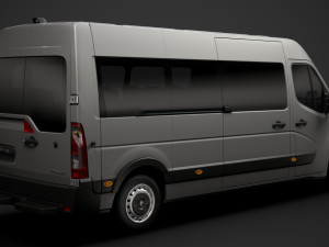 renault master l3h2 minibus 2020 Model 3D