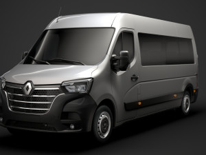 renault master l3h2 minibus 2020 Model 3D