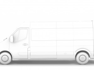 renault master l3h2 minibus 2020 Model 3D