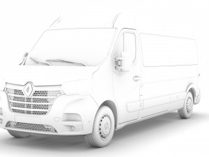 renault master l3h2 minibus 2020 Model 3D