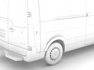 renault master l3h2 minibus 2020 Model 3D