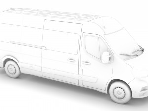 renault master l3h2 minibus 2020 Model 3D