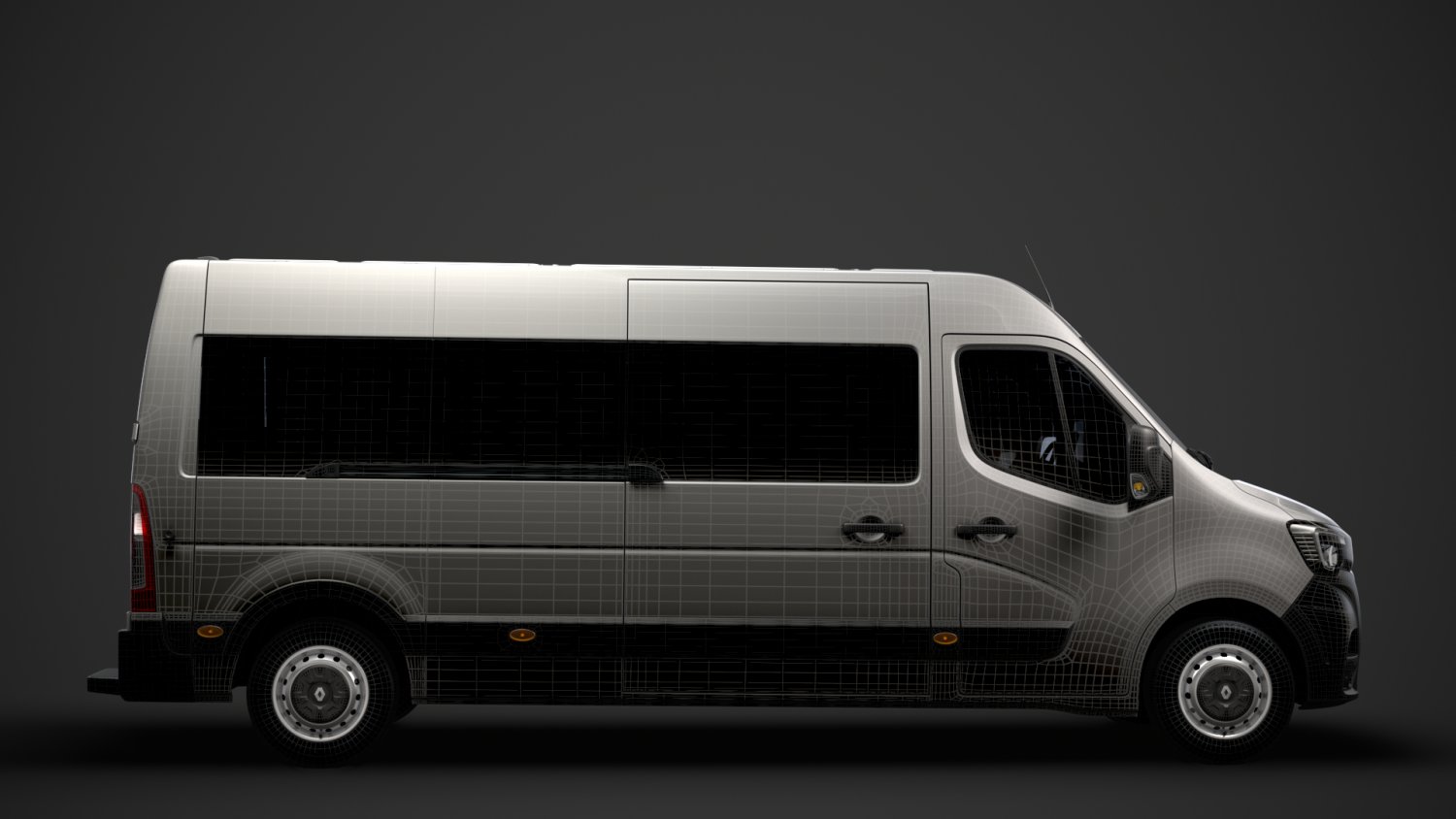 Minibus 3D Model in Bus 3DExport