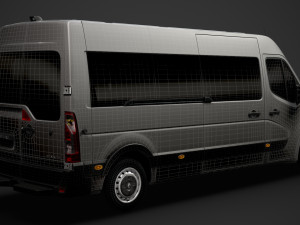 renault master l3h2 minibus 2020 Model 3D