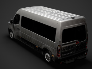 renault master l3h2 minibus 2020 Model 3D