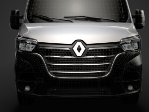 renault master l3h2 minibus 2020 Model 3D