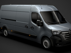 renault master l3h2 van 2020 3D Model