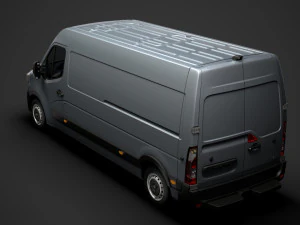 renault master l3h2 van 2020 3D Model