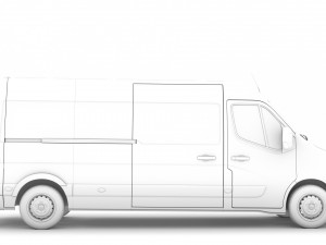renault master l3h2 van 2020 Modèle 3D