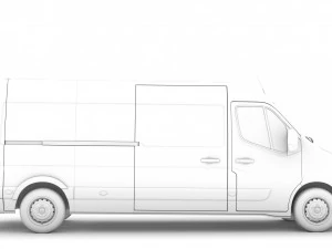 renault master l3h2 van 2020 3D Model