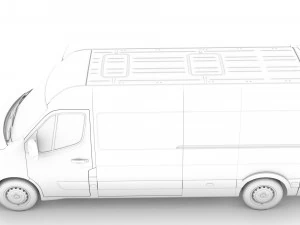 renault master l3h2 van 2020 3D Model