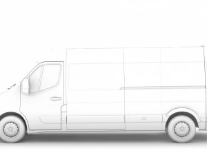 renault master l3h2 van 2020 3D Model
