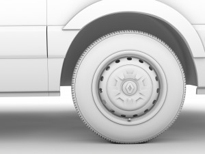 renault master l3h2 van 2020 Modèle 3D