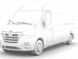 renault master l3h2 van 2020 3D Model