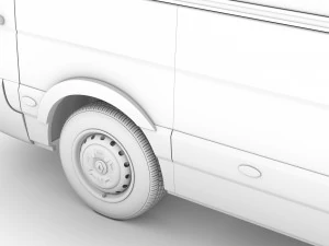 renault master l3h2 van 2020 3D Model