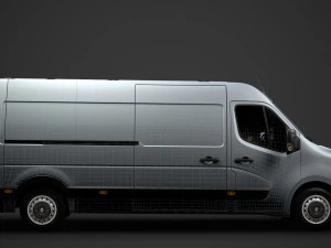 renault master l3h2 van 2020 3D Model