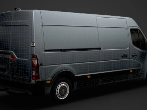 renault master l3h2 van 2020 3D Model