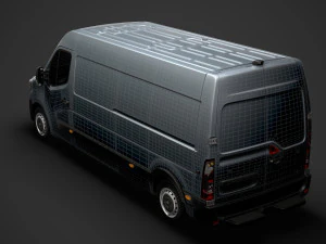 renault master l3h2 van 2020 3D Model