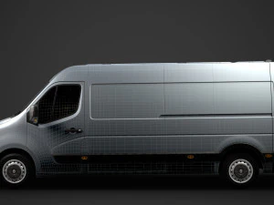 renault master l3h2 van 2020 3D Model