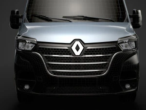 renault master l3h2 van 2020 3D Model