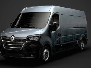 renault master l3h2 van 2020 3D Model