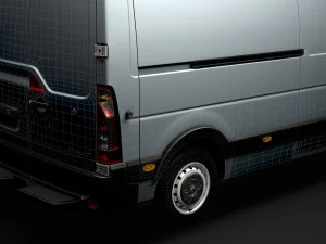 renault master l3h2 van 2020 3D Model